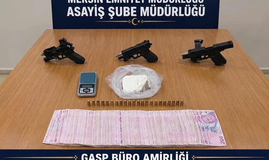 Mersin'de husumet kaynaklı kurşunlama aydınlatıldı: iki şüpheli ve çok sayıda delil ele geçirildi