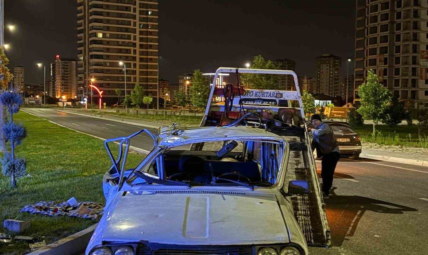 Kayseri'de kavşakta çarpışma: dört yaralı