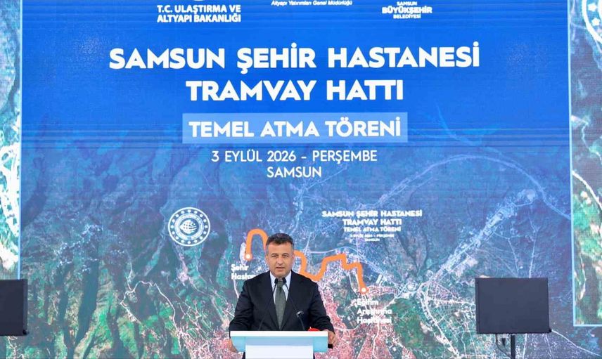 Samsun'da tramvay hattı sağlık hizmetlerine ulaşımı kolaylaştıracak