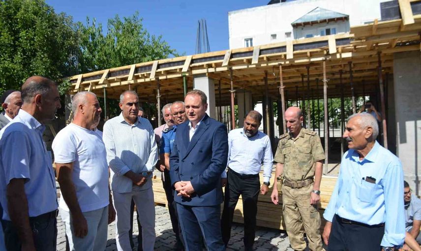 Bulanık'ta Hazret-i Yusuf Camii ve taziye evinin temeli dualarla atıldı
