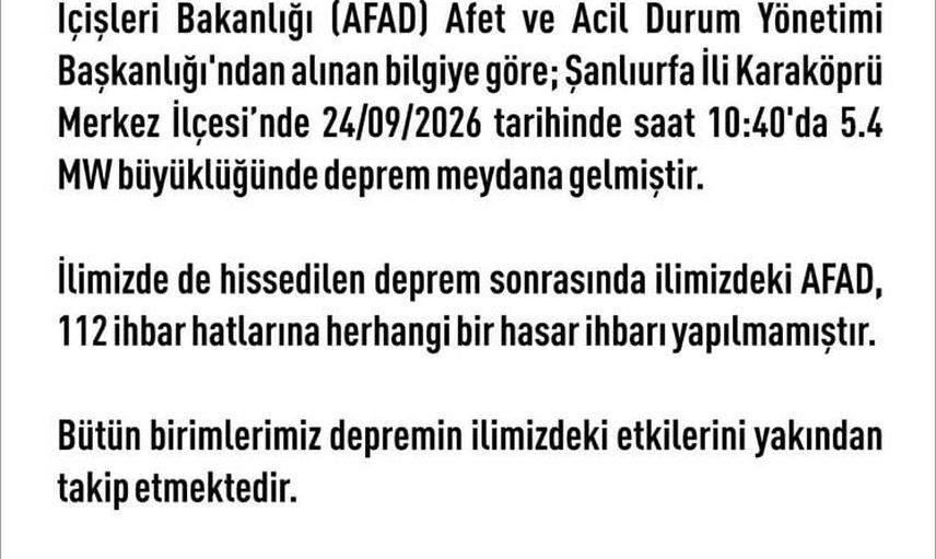 Elazığ'da hissedilen sarsıntı kayıtlara geçti, hasar ihbarı yapılmadı
