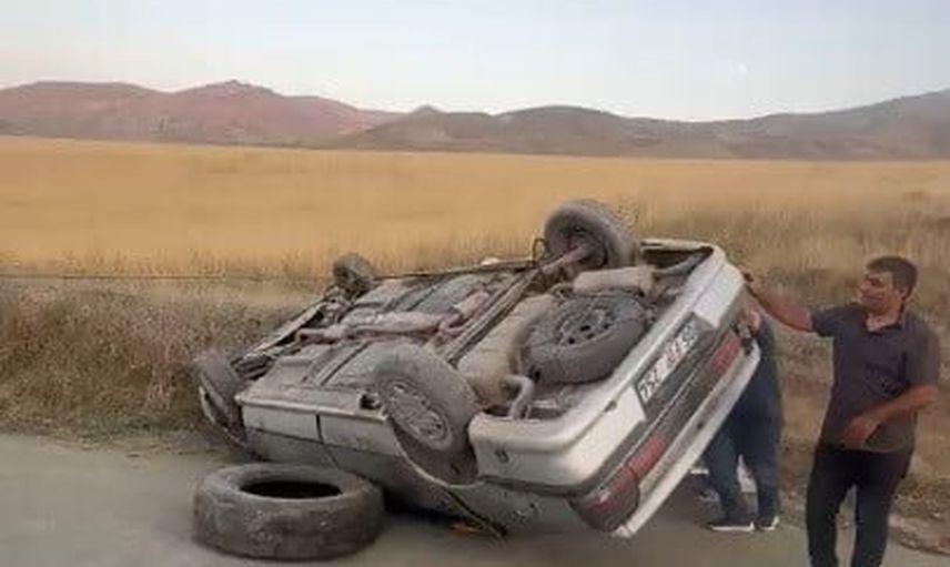 Sarıkamış’ta yağışın yol açtığı trafik kazasında 1 yaralı