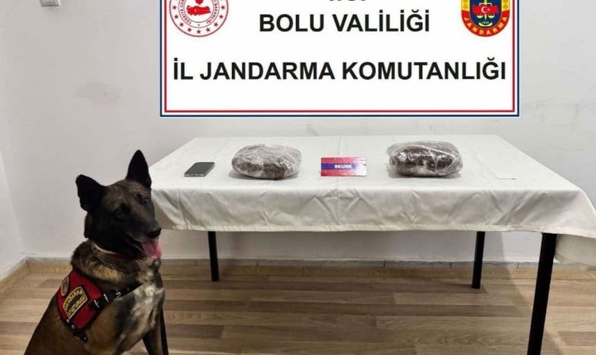 Otobüs yolculuğunda çantadan çıkan 810 gram skunk, şüpheli tutuklandı