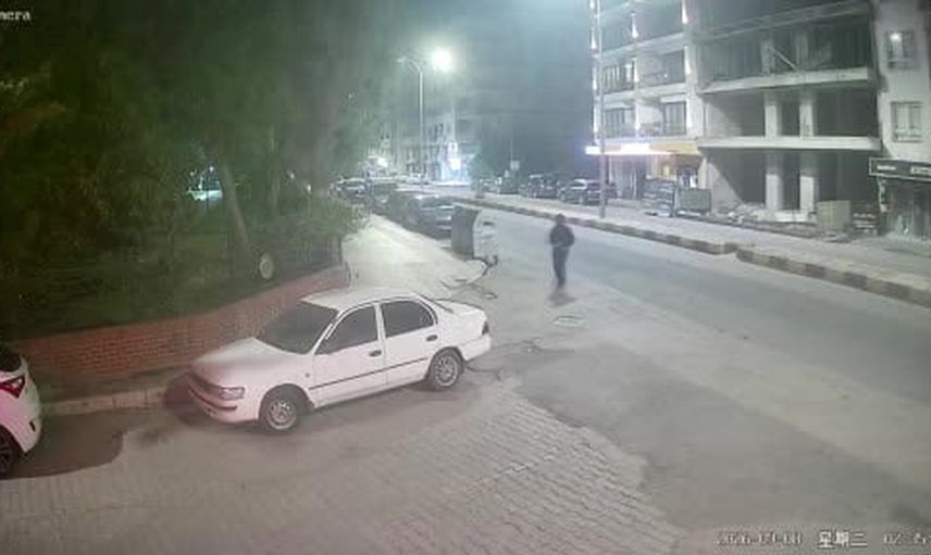 Operasyonda balkondan kaçış girişimi kameralara yansıdı
