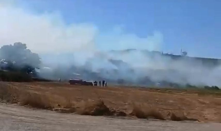 Nilüfer'de arazi yangını ekiplerin hızlı müdahalesiyle söndürüldü