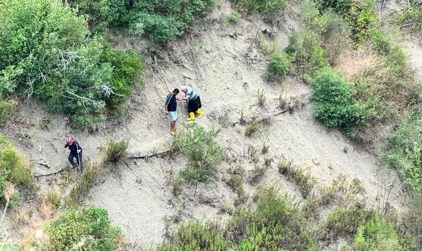 Belen'de ormanlık alanda düşen Alzheimer hastası itfaiye ekipleri tarafından kurtarıldı