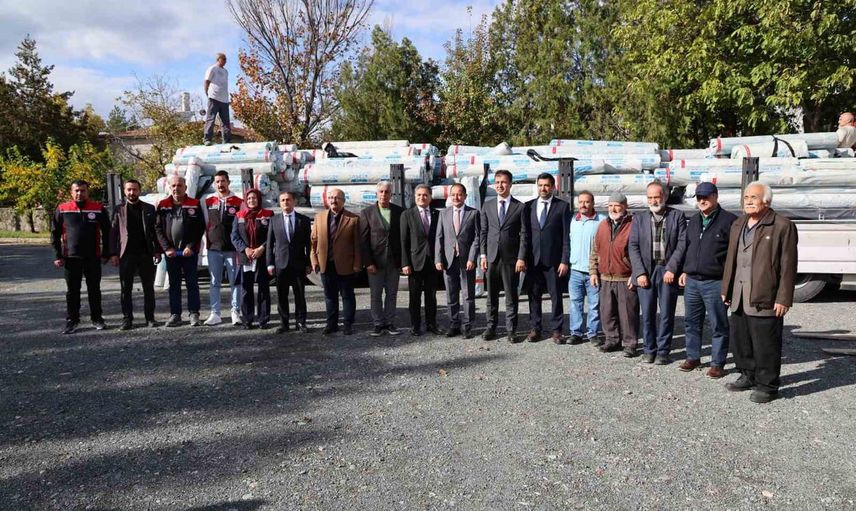 Erzincan'da seralara 15 bin 579 kilogram örtüyle üretim atağı