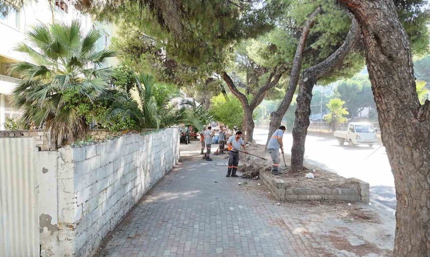 Nazilli Belediyesi devlet karayolunda eş zamanlı temizlik çalışması başlattı