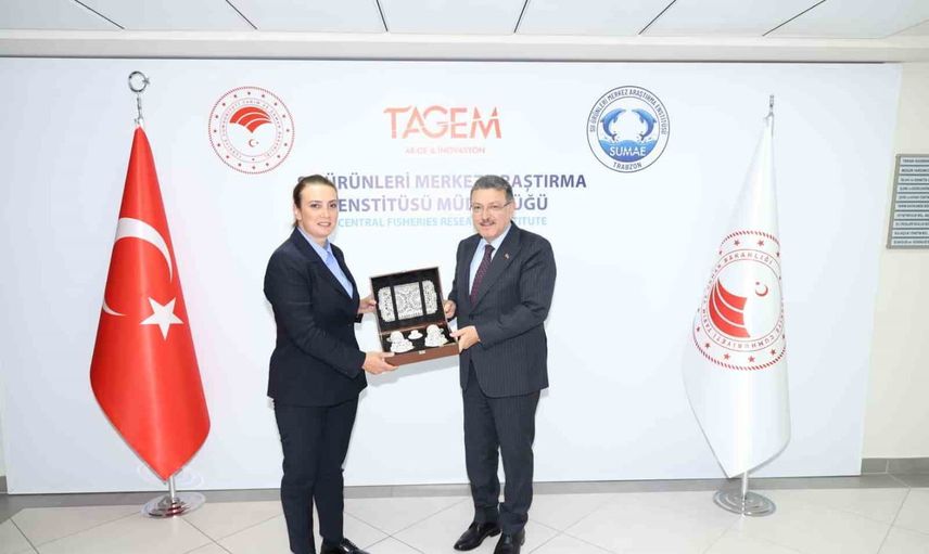 Genç'in enstitü ziyareti: Trabzon'un su ürünleri çalışmalarına bilimsel destek