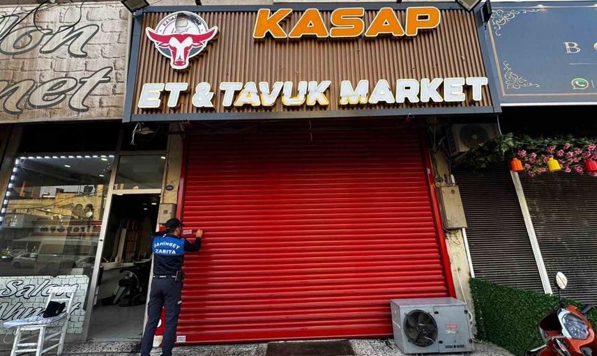 Şahinbey'de sağlık riski oluşturan ciğer satan işletme üç gün kapatıldı