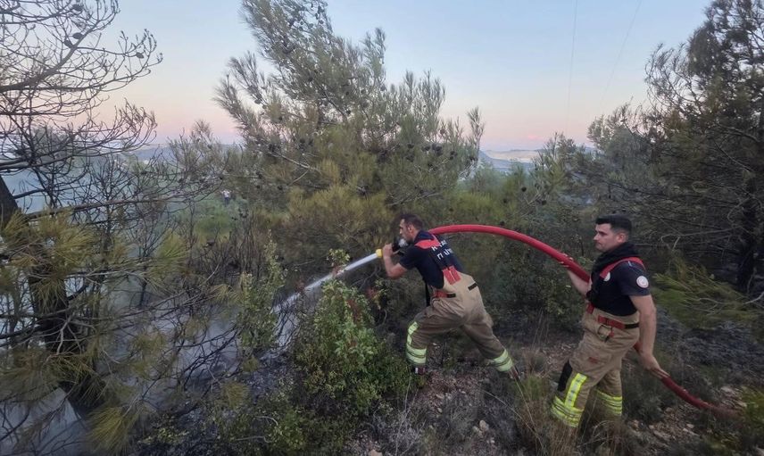 Antakya Kuruyer'de orman yangını hızlı müdahaleyle büyümeden kontrol altına alındı