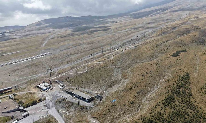 Erciyes’te uluslararası güvenlik rotasına giren dağ kızağı hazırlaşıyor