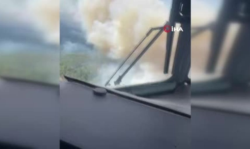 Beşkonak’ta Köprülü Kanyonu yakınında orman yangını: müdahale havadan ve karadan sürüyor