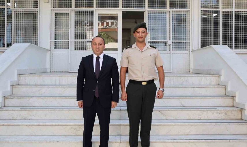 Çine'de kurumlar arası iş birliği öne çıktı: kaymakam Erdoğan üsteğmen Çınar'ı ziyaret etti