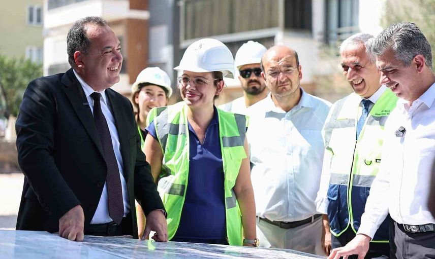 Soma'da 20 milyon liralık yağmursuyu hattı çalışması hız kazandı