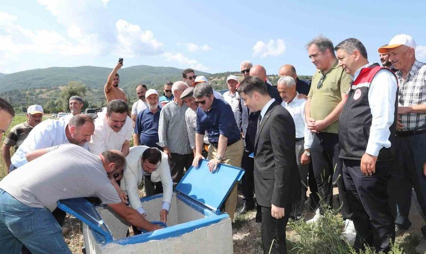 Şahin göletiyle 305 hektar arazi basınçlı sulamayla buluştu