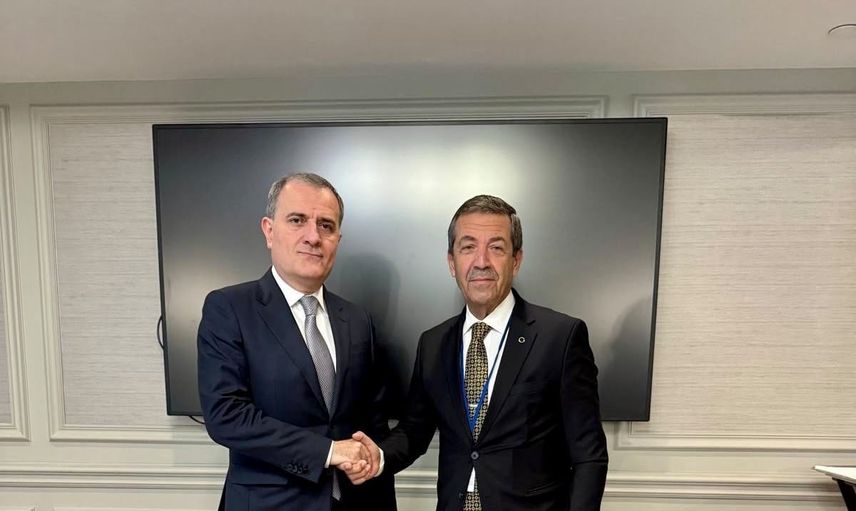New York'ta KKTC bakanı Ertuğruloğlu ile Azerbaycanlı mevkidaşı Bayramov ikili işbirliğini ele aldı