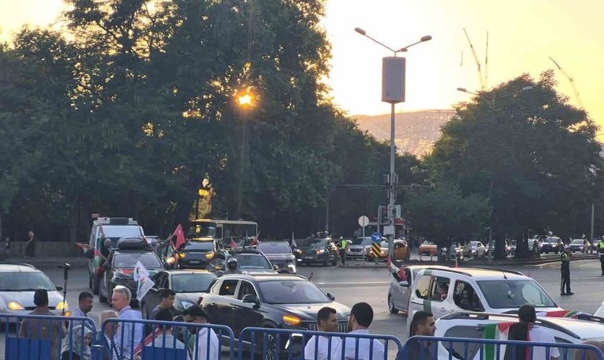 Srebrenitsa'dan Batı Şeria'ya destek yürüyüşü: Filistin konvoyu Ankara'da karşılandı