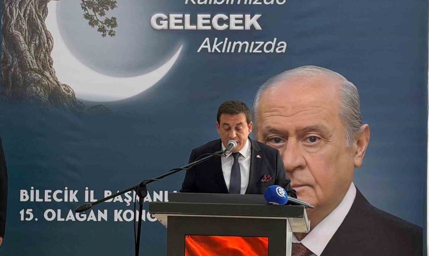 MHP Bilecik il başkanlığına Talha Özkan yeniden seçildi