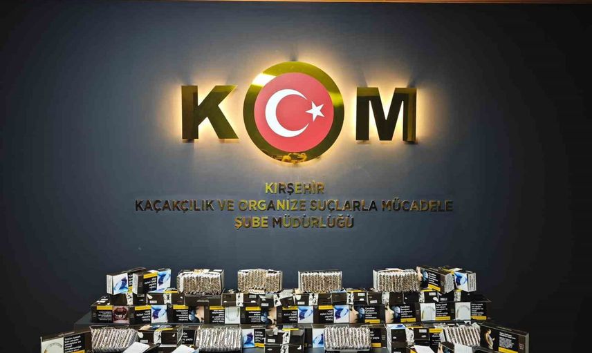 kırşehir'de denetimde 15 bin 80 doldurulmuş makaron ele geçirildi