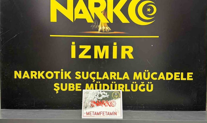 Otogarda bidona saklanan 2 kilo 350 gram metamfetamin ele geçirildi