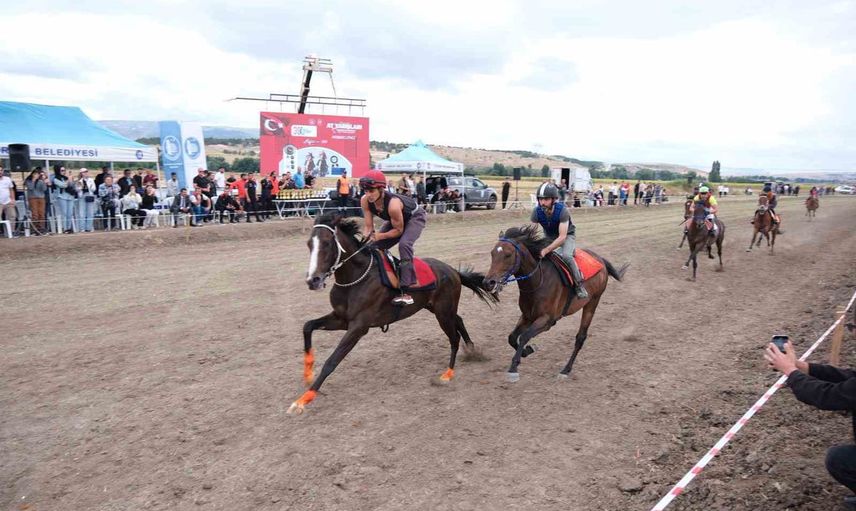 Çorum'da Zafer Bayramı'nda at yarışları coşkusu