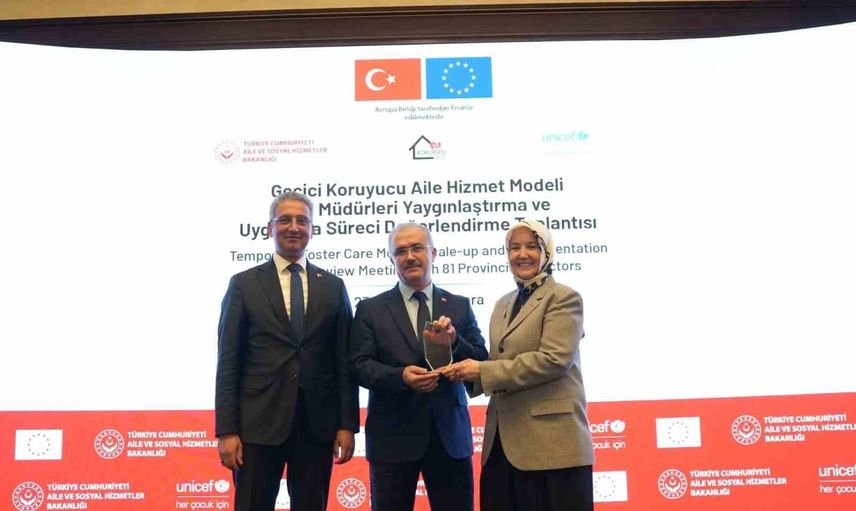 Afyonkarahisar'a geçici koruyucu aile modelinde başarı ödülü