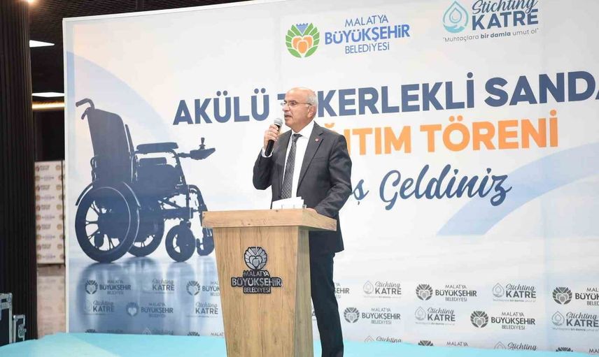 Malatya'da erişilebilirliğe somut adım: KATRE ile 80 akülü tekerlekli sandalye teslimi