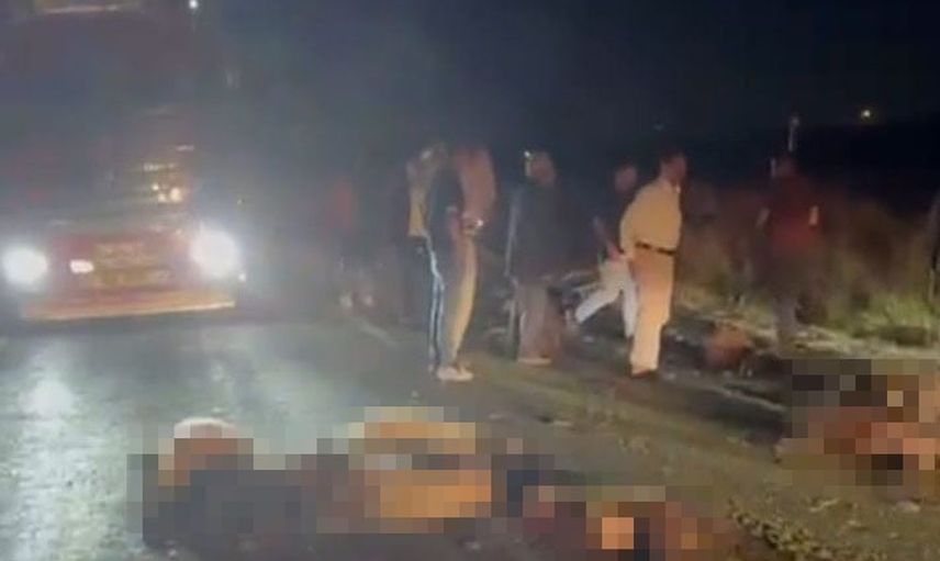 Kargo aracıyla çarpışma Malazgirt-Bulanık yolunu kapattı: onlarca koyun telef oldu