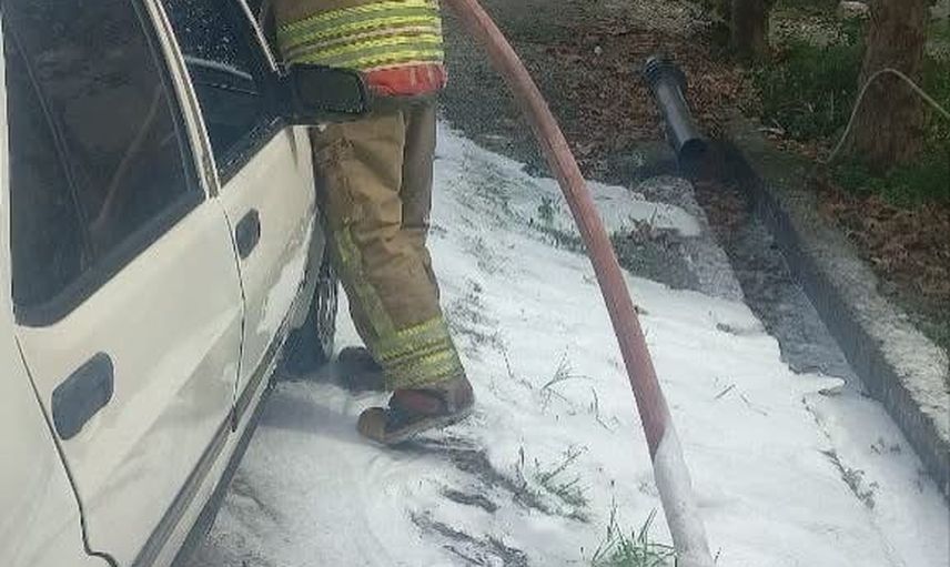 Erzin'de TOFAŞ yangını sonrası araç kullanılamaz hale geldi