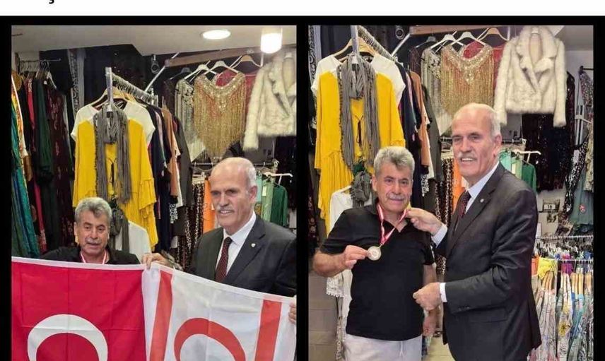 Veteran atletin Kıbrıs maratonu öncesi morali ziyarette güçlendi