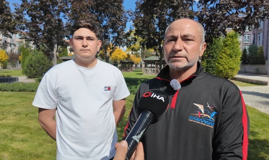 Konya gökyüzünde Filistin için bayrak açıldı