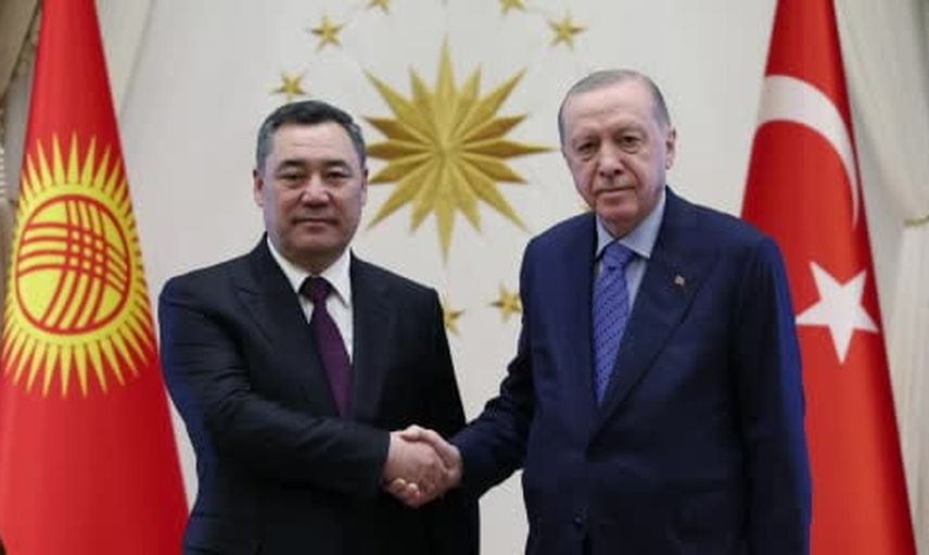 Ankara'da zirve sonrası Erdoğan ile Caparov bir araya geldi