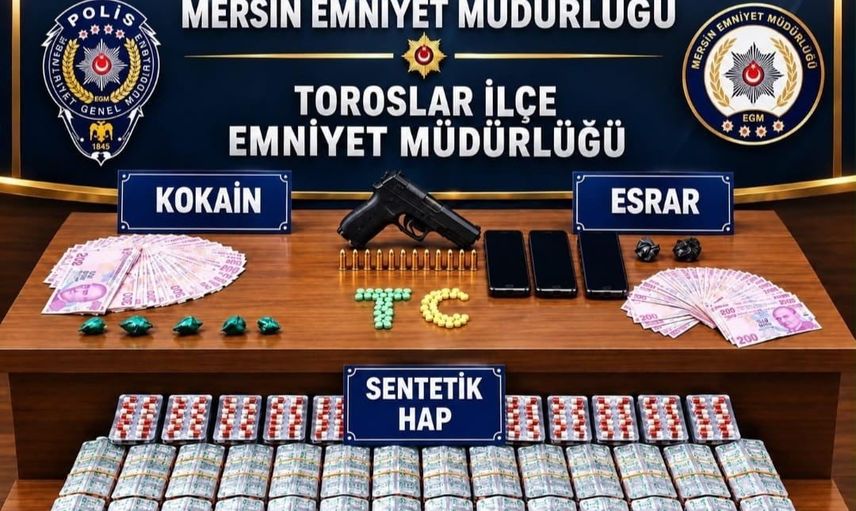Mersin'de sokak satıcılarına yönelik operasyonda 4 kişi tutuklandı
