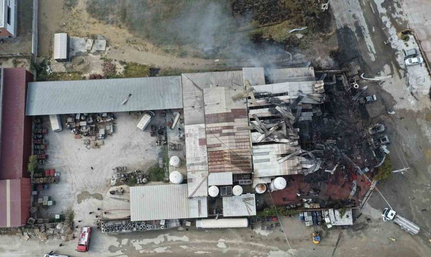 Salihli'de gaz dolum tesisindeki patlamada iki kişi hayatını kaybetti