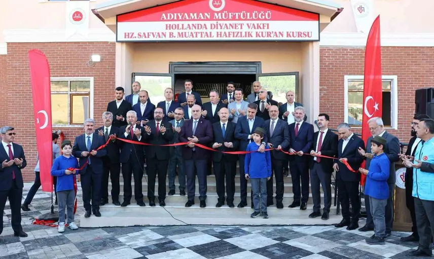 Hollanda destekli eserler Adıyaman'da dualarla hizmete girdi