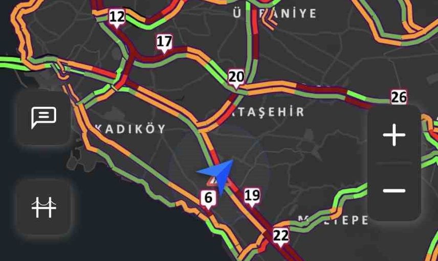 İstanbul sabah yağmuruyla yavaşladı: Anadolu Yakası'nda trafik yüzde 78'e çıktı