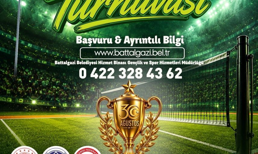 Battalgazi'de ayak tenisi heyecanı: 30 ağustos zafer kupası başlıyor