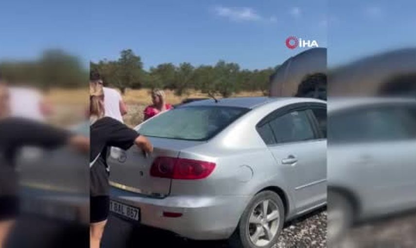 Beton mikserinin su vanası alevleri söndürdü: araç kurtarıldı