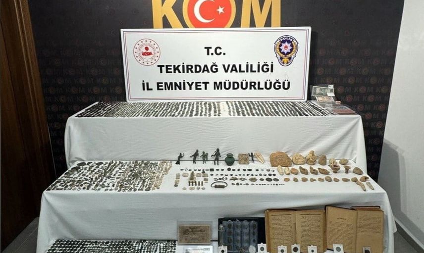 Tekirdağ’da tarihi eser operasyonunda bir kişi tutuklandı