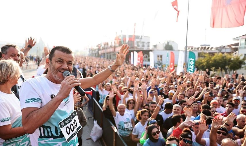 Pamukkale’de beyaz cennette küresel buluşma: Lykos yarı maratonu rekor kırdı