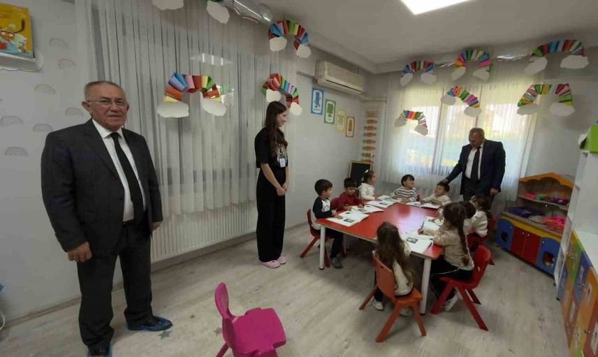 Sarıgöl'de anaokuluna yerinde eğitim incelemesi