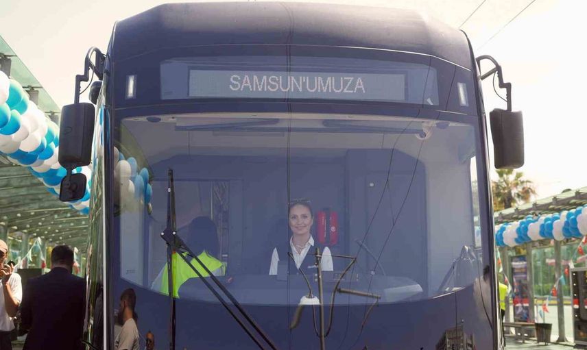 Samsun raylarında kapasite artışı: iki yeni tramvay hizmete girdi