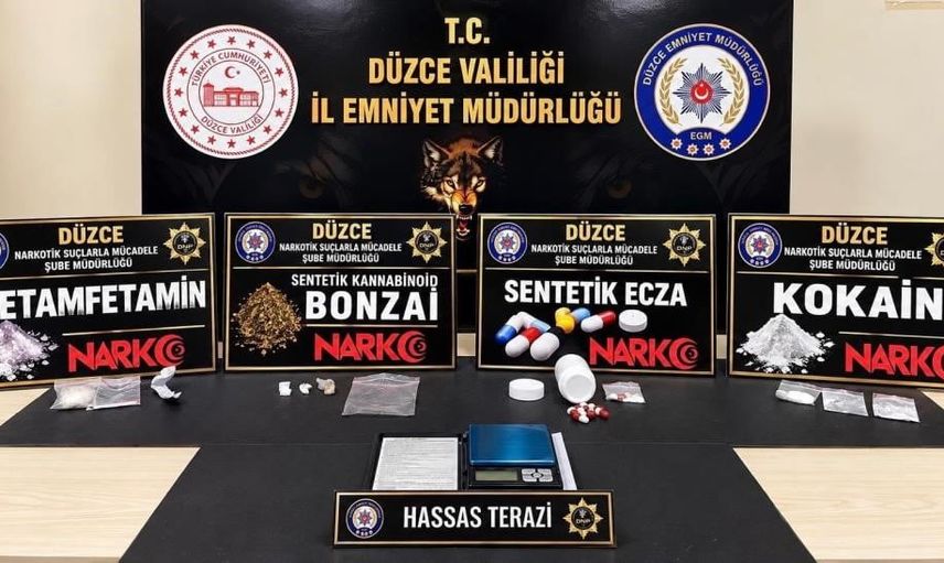 Düzce'de narkotik ve kaçak sigara operasyonlarında önemli yakalamalar