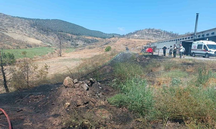Ekiplerin koordineli çalışması Osmaneli'nde tarla yangınının yayılmasını önledi