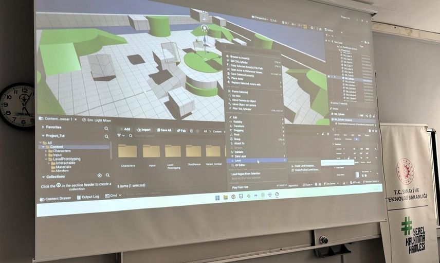 Mesleki eğitimde dijital dönüşüm: Tokat'ta öğretmenler Unreal Engine ile vr ve dijital ikiz geliştirdi