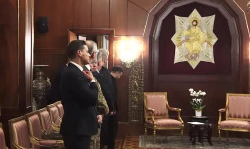 Zelenskiy, Patrik Bartholomeos ile Aziz George Katedrali'nde görüştü