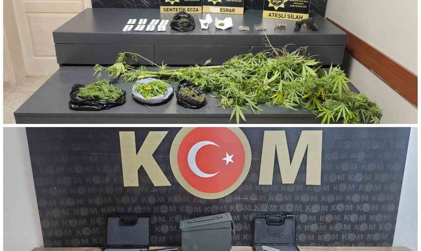 Sokaklar güvende operasyonunda 19 kişi gözaltına alındı, mühimmat ve uyuşturucu ele geçirildi