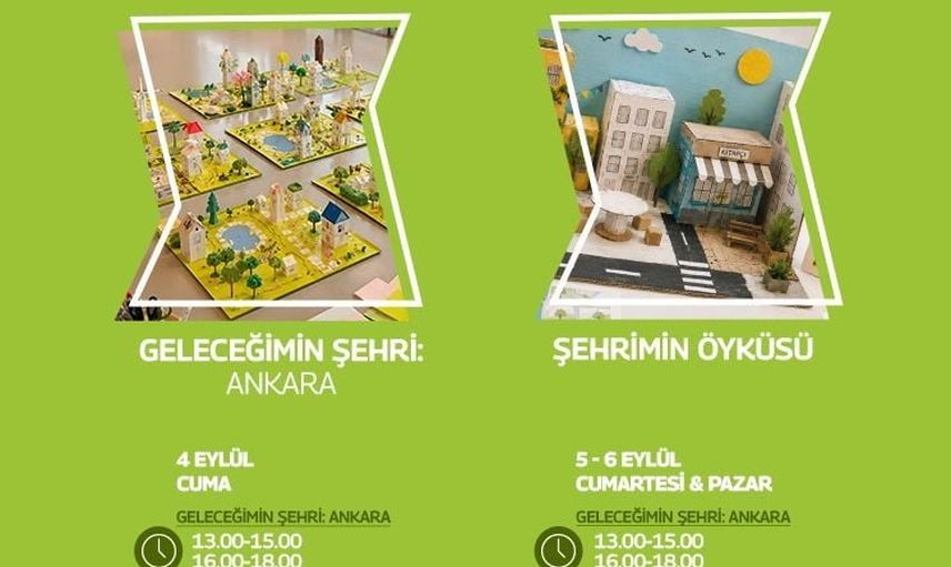 Çocukların hayalinden doğan şehirler Forum Ankara ve Forum Gordion'da