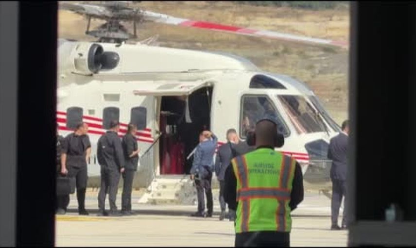 Helikopterle açılışa gelen Erdoğan İstanbul Havalimanı'nda